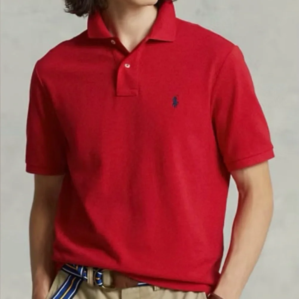 Polo‎ Ralph Lauren Men’s Sz XL Red Iconic Mesh Polo Shirt